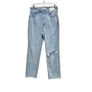 Abercrombie Fitch The Ankle Straight Ultra High Rise Jeans Size 28 or 6 NWT